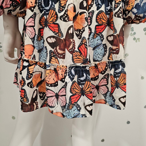 Show Me Your MuMu Mandi Mini Dress Sz M in Baileys Butterflies - Picture 10 of 13